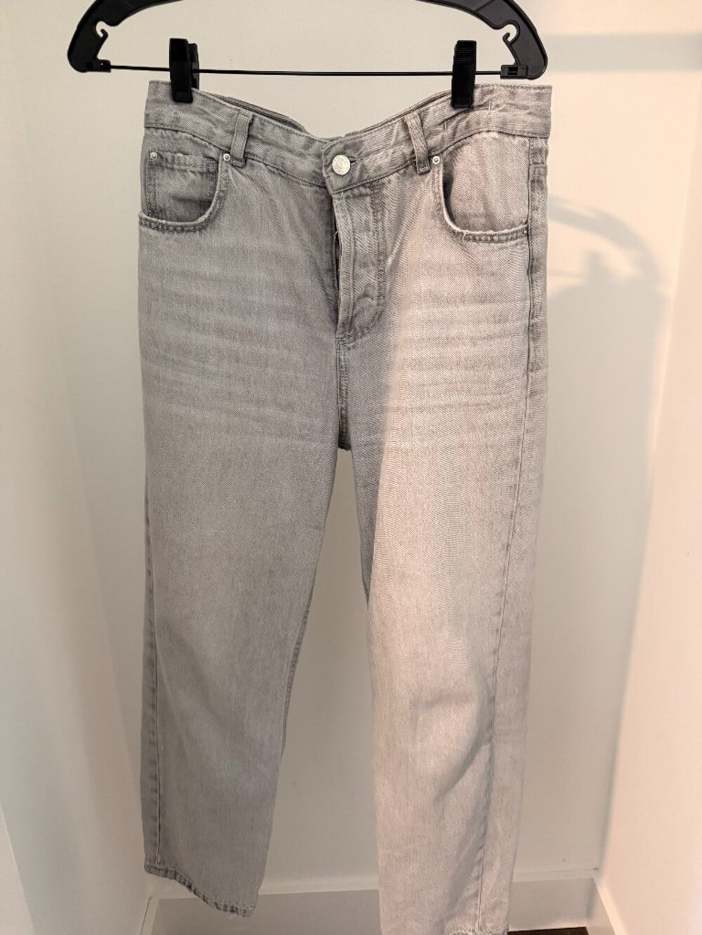 Marella Denim Light Gray Distressed Jeans